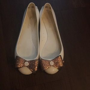 Ted Baker jelly ballet flats sparkle bow